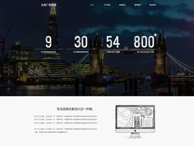 广告设计公司营销网站制作-案例