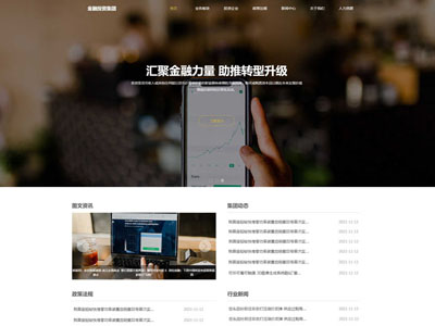 金融投资公司企业网站制作-案例
